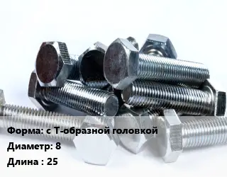 Болт с Т-образной головкой 8х25